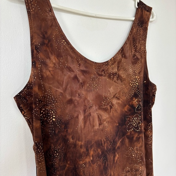 🎉4/30$🎉 Vintage Brown Shimmer Dress - Approx. Size M - Picture 2 of 5